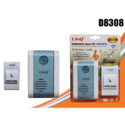 Trade Shop - Campanello Wireless A Batteria Senza Fili 32 Melodie Distanza 100mt Casa Porta D8308 -
