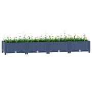Fioriera Rialzata-Vaso da Esterno-Fioriera Elevata 160x40x23 cm in Polipropilene 813770