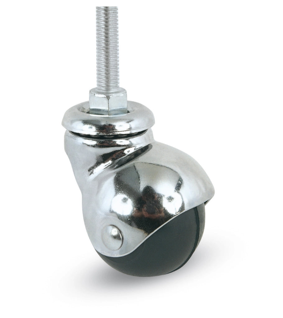 Avo RUOTA GIREVOLE PER MOBILI CUFFIA CROMATA art.165B mm.40-perno M8x15 12.00 pz