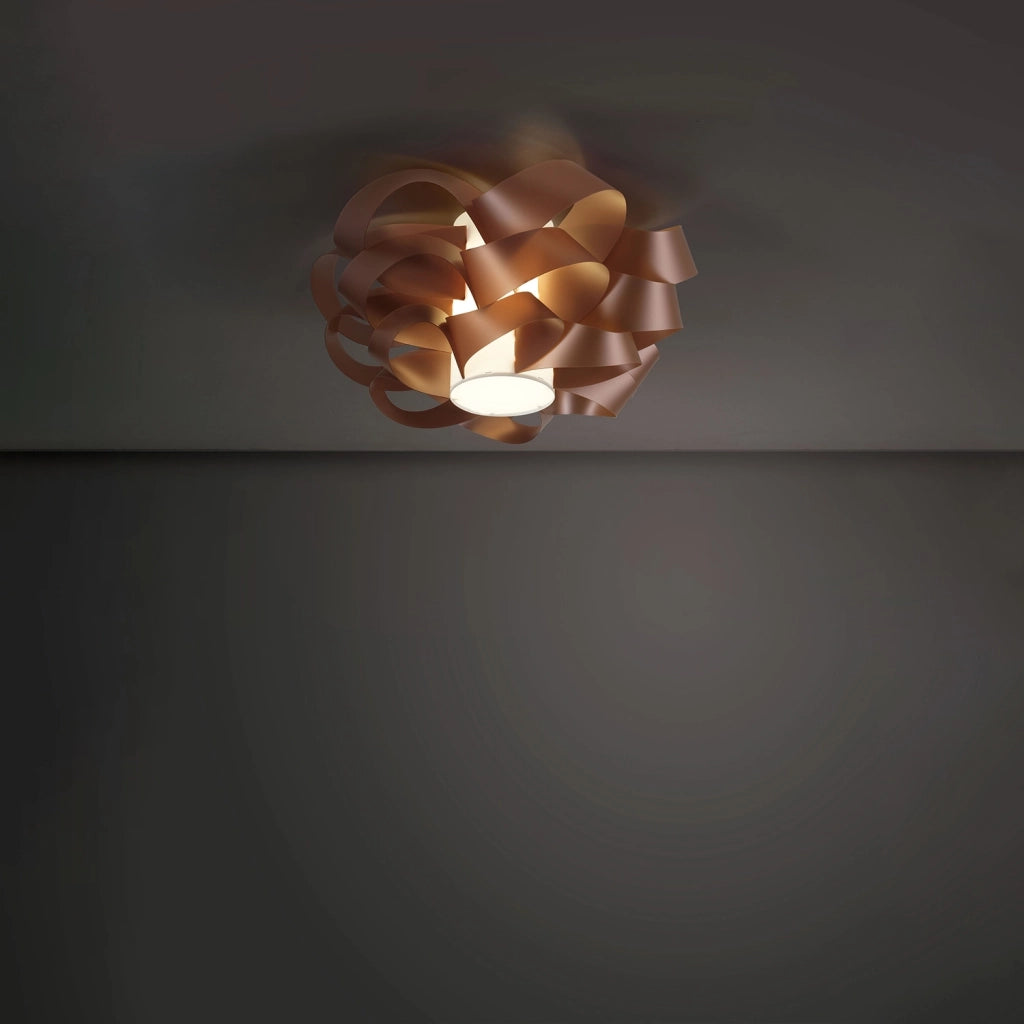 Plafoniera Moderna Cloud Polilux ® Rame 1 Luce E27 D50Cm