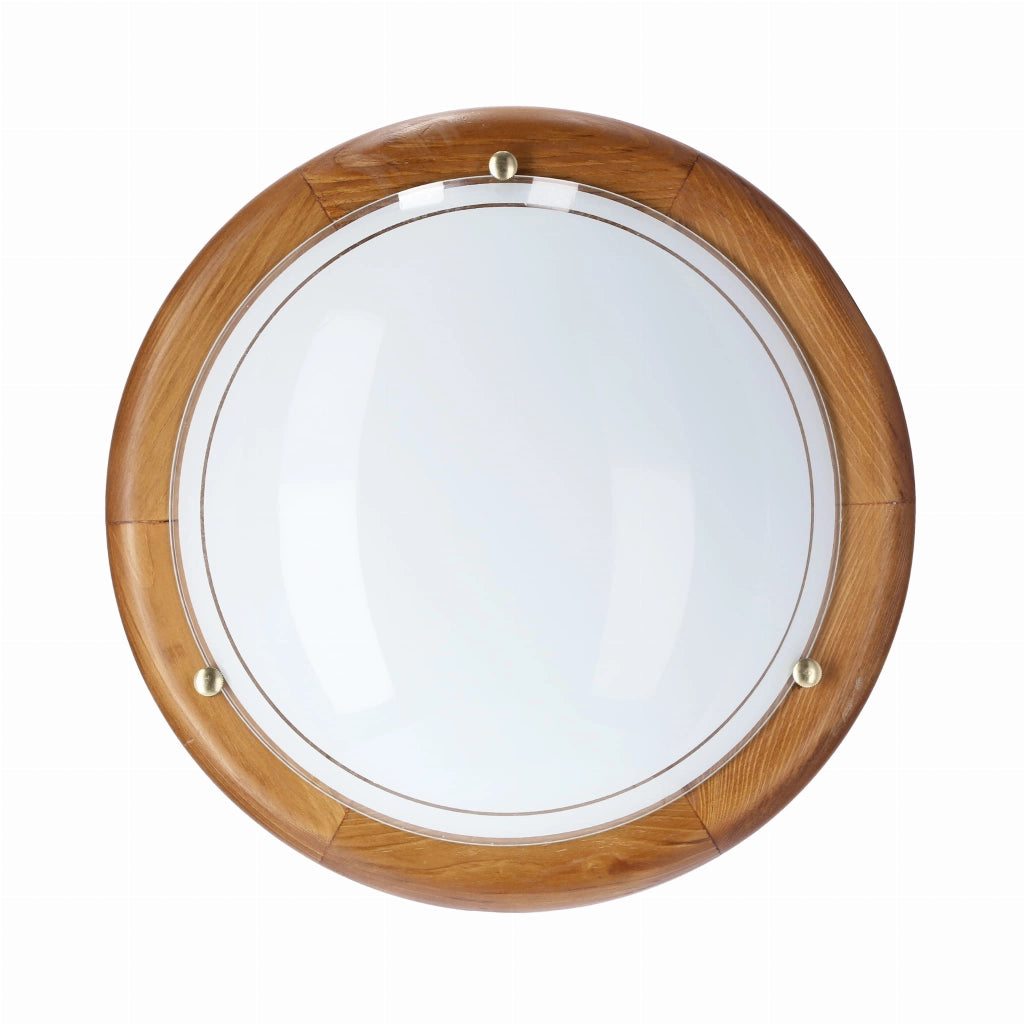 Plafoniera Candellux 13-32266 vetro legno bianco Ø30 E27