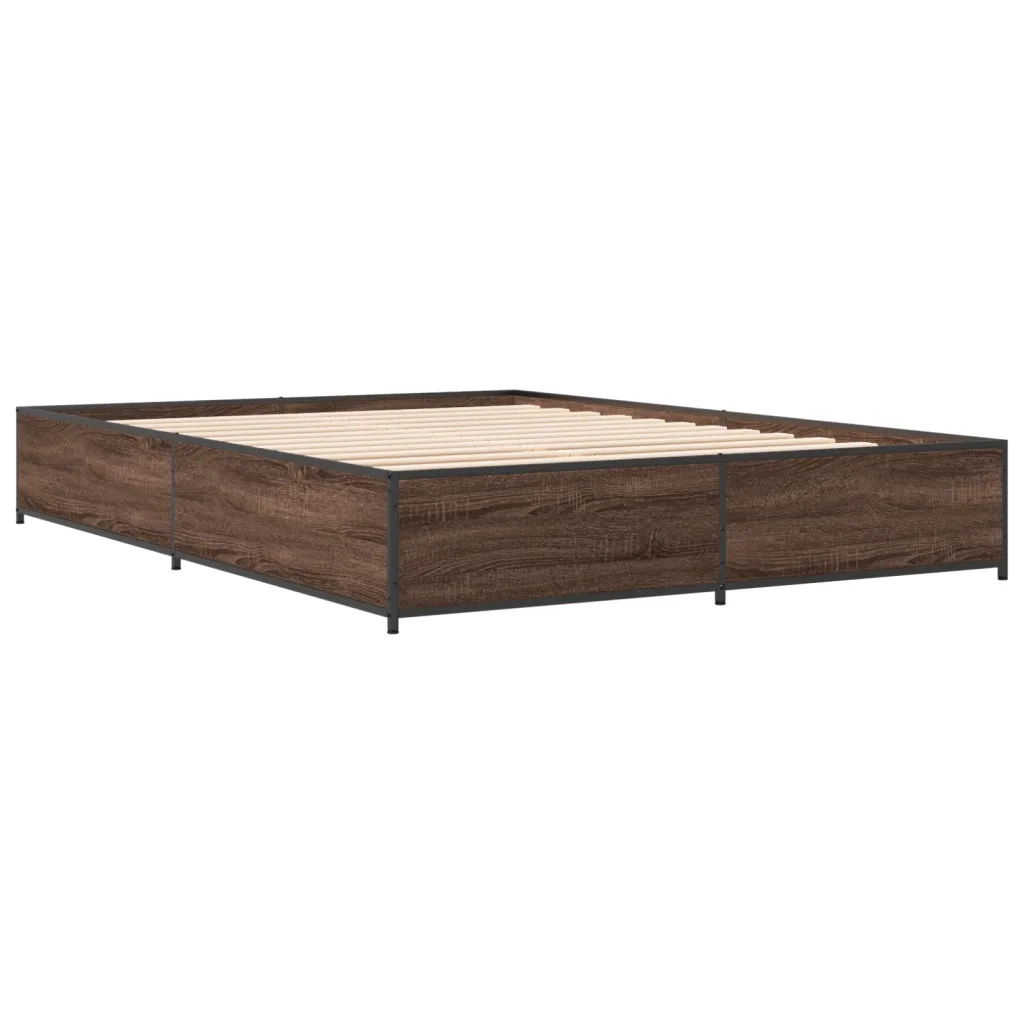 Giroletto Rovere Marrone 140x190cm in Legno Multistrato Metallo 3279856