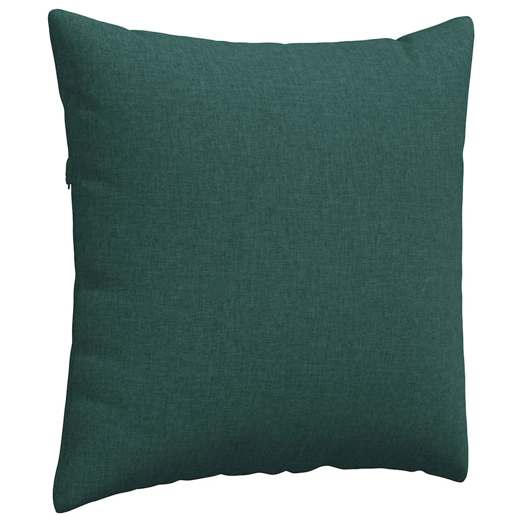 Cuscini da Divano 2 pz | Cuscini per sedie Verde Scuro 80 x 80 cm Tessuto