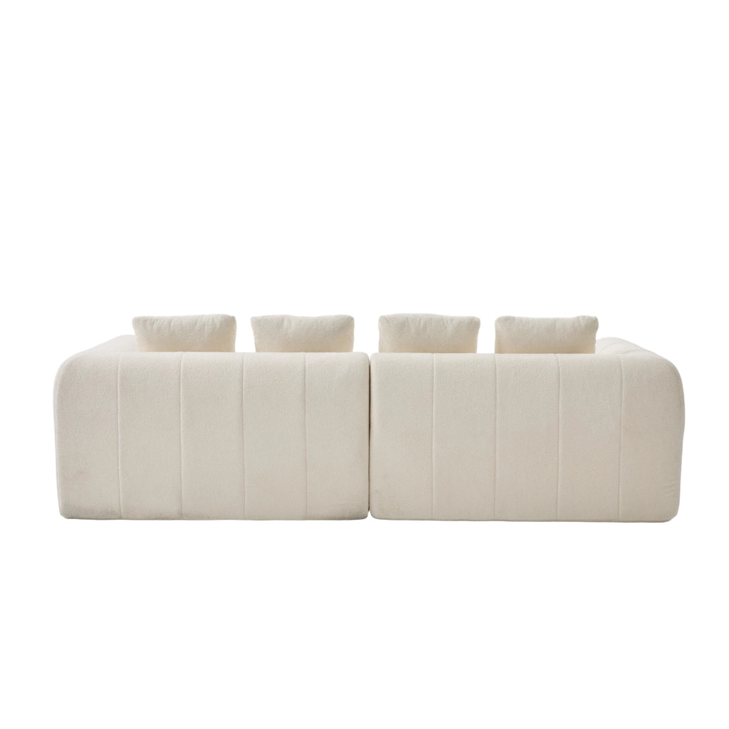 Divano 3 Posti con Braccioli ¨C Xylo ¨C Tessuto, 260x94,5x80 cm