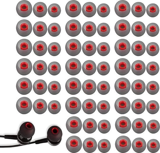 Set di Orecchini in Silicone 60 pezzi - Copertura di Isolamento Acustico - Orecchini di Ricambio In-Ear - Compatibile con Vari Tipi di Telefoni Uditivi - Per In-Ear Koptelefoon 3 Dimensioni S/M/L .