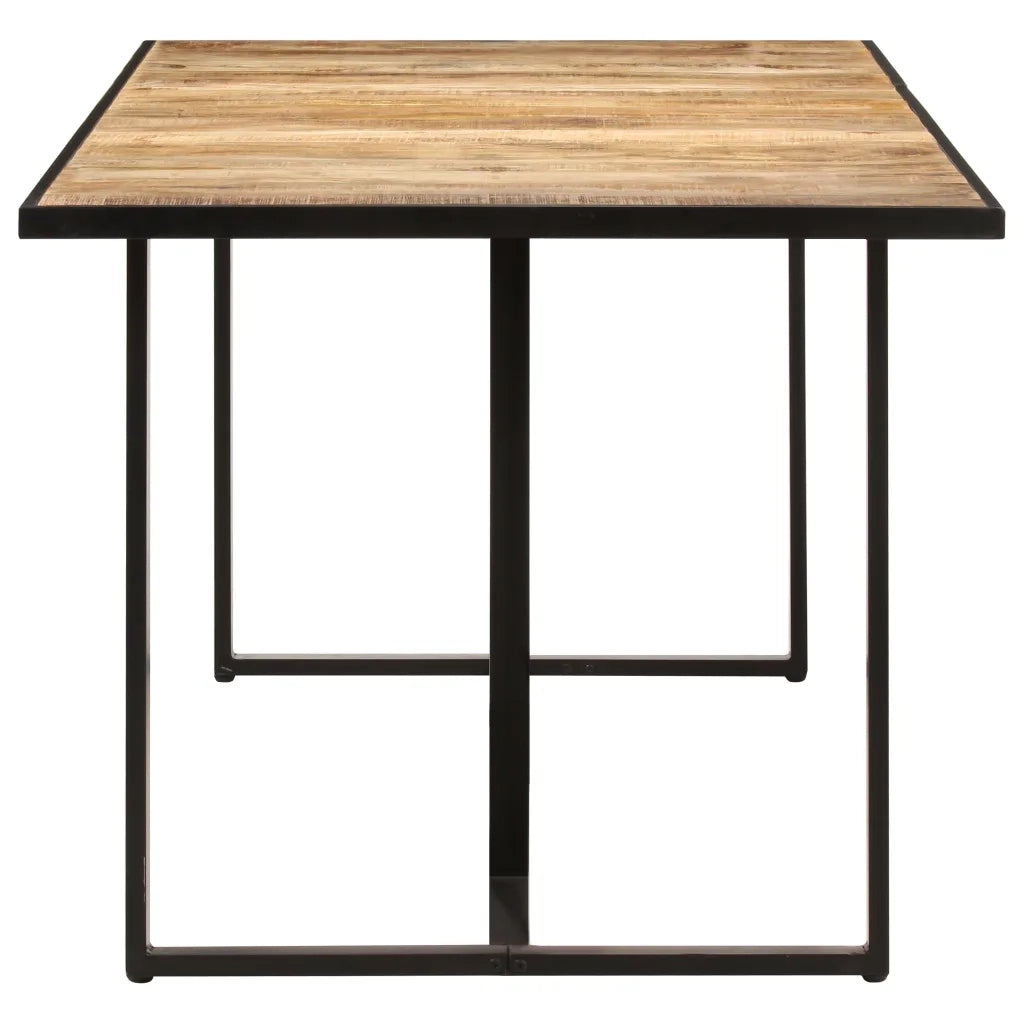 Tavolo da Pranzo 160 cm in Legno Massello di Mango Grezzo 320693