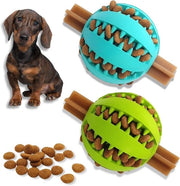 Giocattolo per Cani Distributore di Trattamenti | Interattivo contro la Noia | Puzzola | Stimolazione (Piccolo 6cm AZZURRO + VERDE 2 Pacchi)