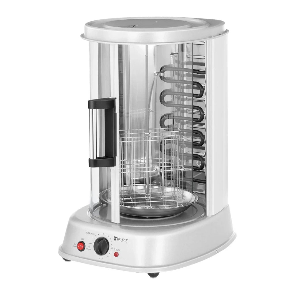 Girarrosto verticale macchina elettrica per spiedini di pollo mini griglia rotante 1800 watt 31 litri 14_0003231