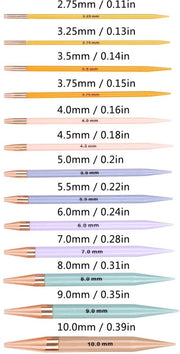 Set di aghi da cucire da 13 pezzi - Duraturo - Aghi da cucire da 2,75mm a 10mm - Inclusi accessori