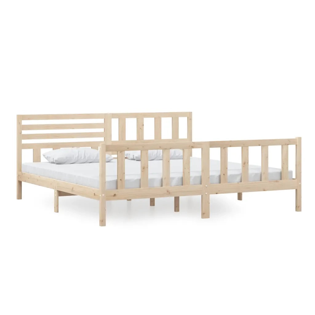 Giroletto-Struttura Letto in Legno Massello 200x200 cm 553303