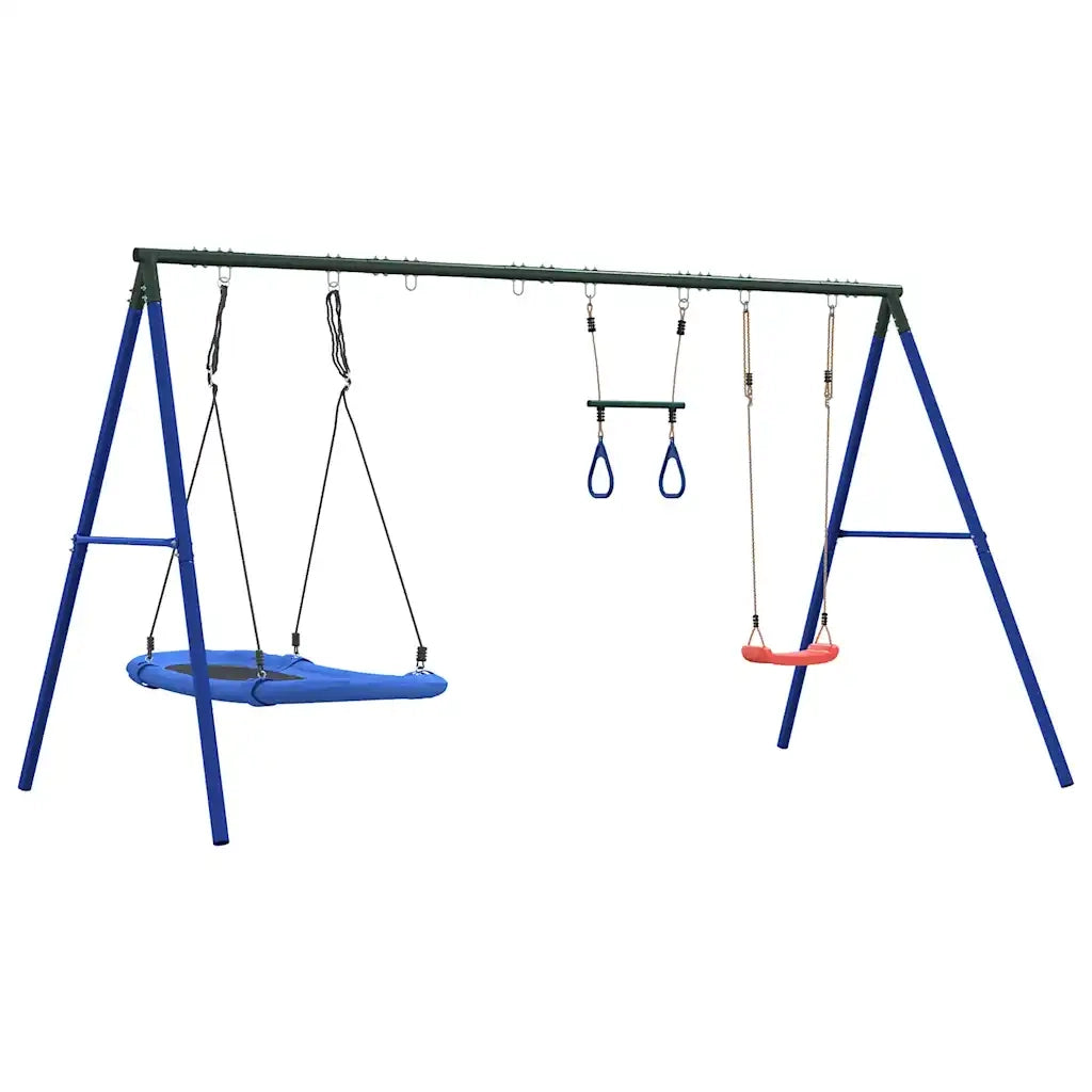 Set Gioco da Esterno con Altalena Trapezio e Altalena Nido CFW4341501