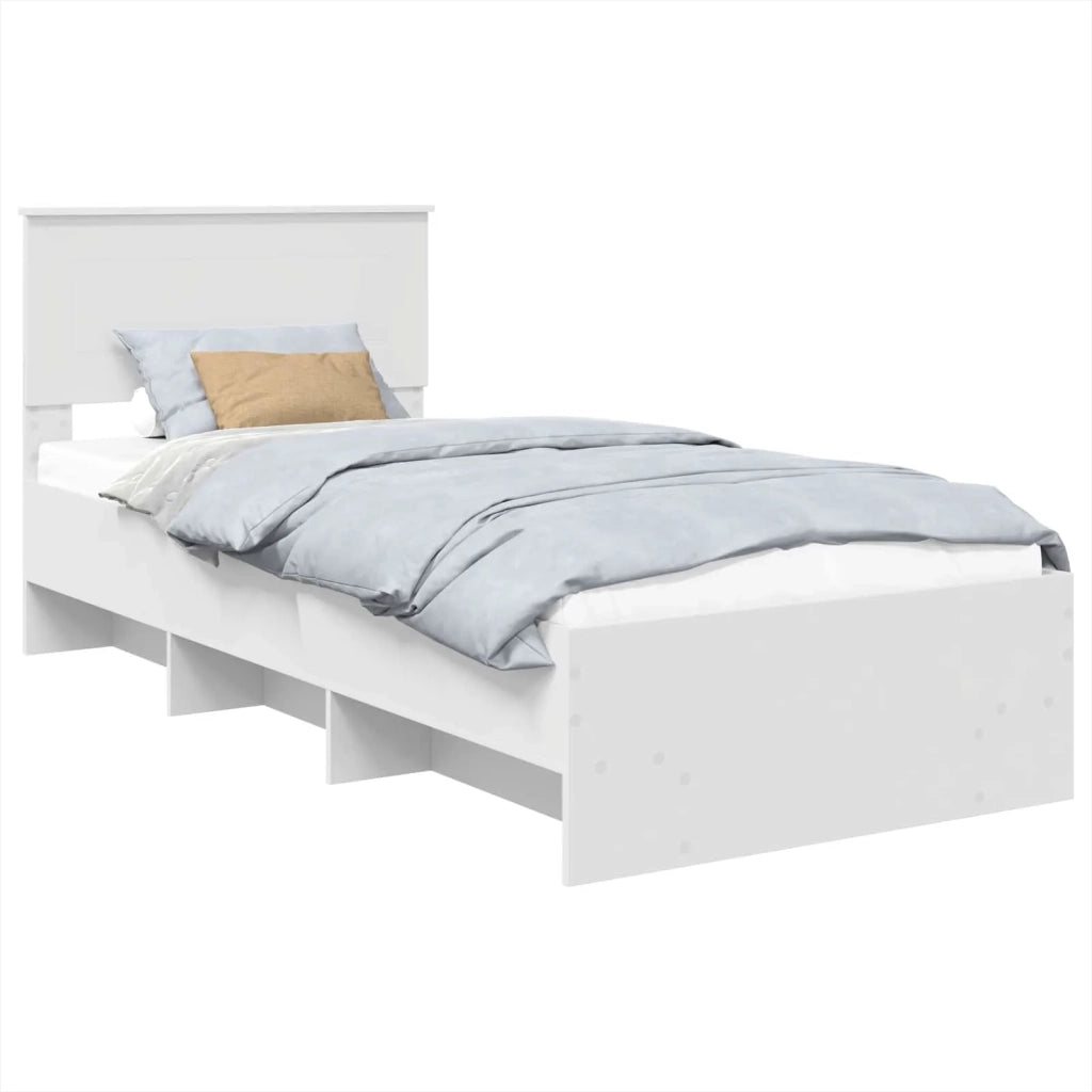Struttura del letto Bianco 80 x 200 cm Legno multistrato