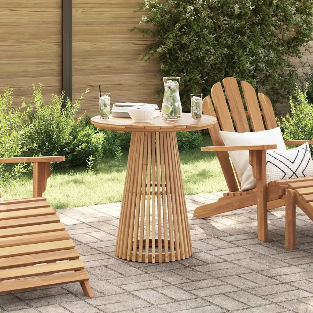 Tavolo laterale Marrone 70 x 70 x 75 cm Legno di teak solido 42006349