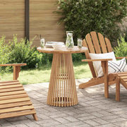 Tavolo laterale Marrone 70 x 70 x 75 cm Legno di teak solido 42006349