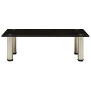 322761  TV Stand Black 60x35x17 cm Tempered Glass 322761