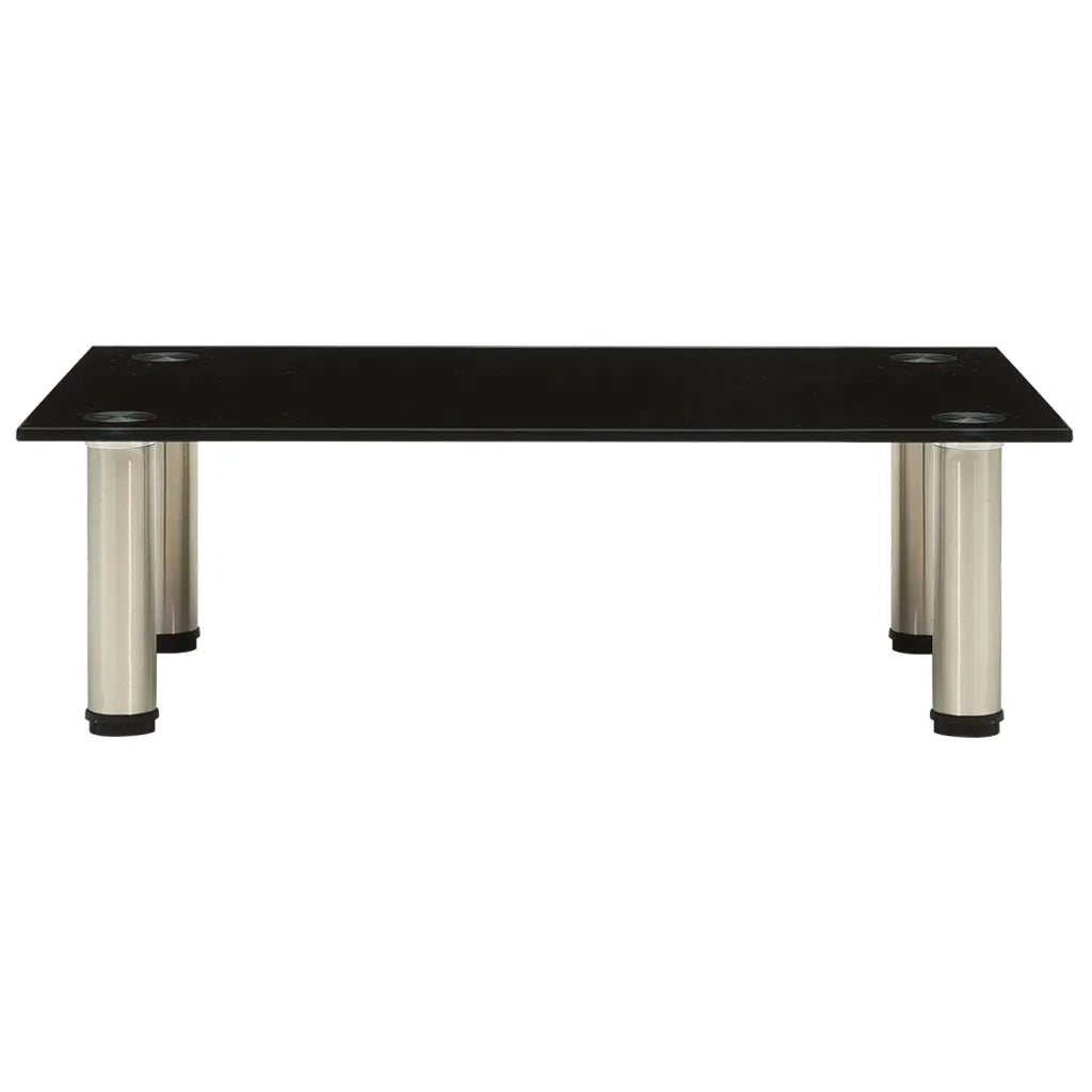 322761  TV Stand Black 60x35x17 cm Tempered Glass 322761