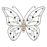 Pannello In Ferro E Legno Butterfly cm 39,5x1,5x33,5 Min 2