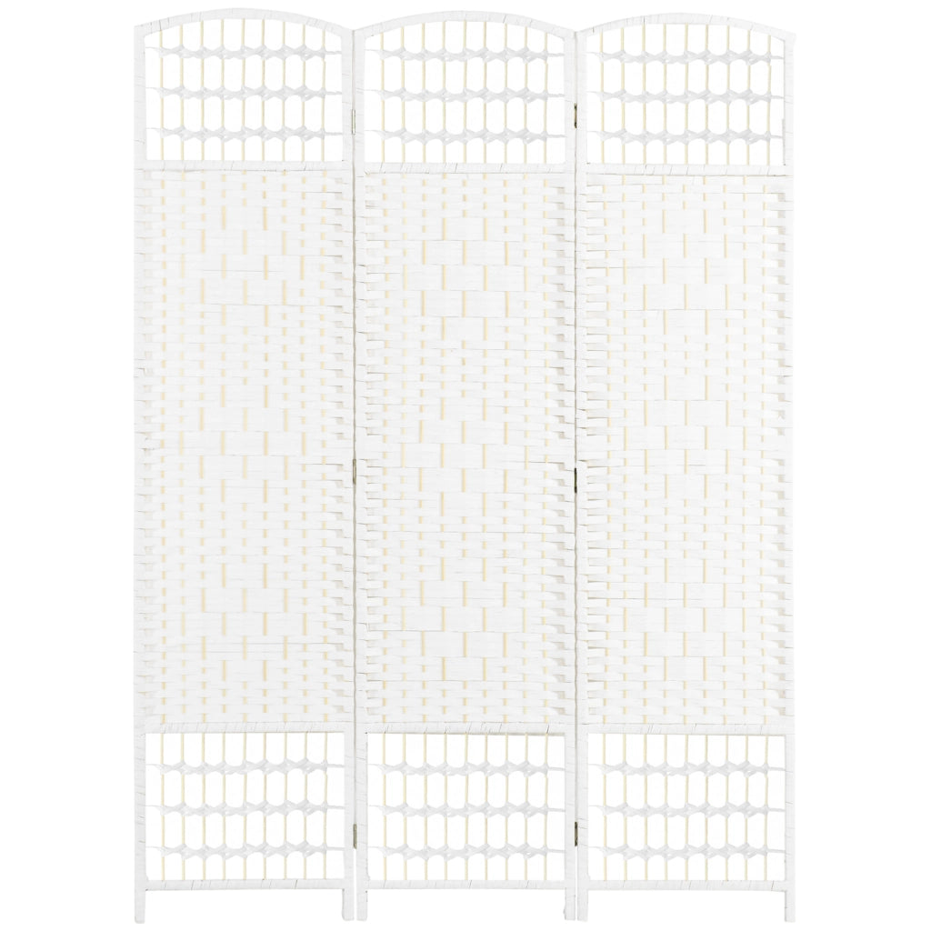 Paravento 3 ante pieghevole ¨C zephmum ¨C bianco legno 120x170 cm