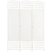 Paravento 3 ante pieghevole ¨C zephmum ¨C bianco legno 120x170 cm