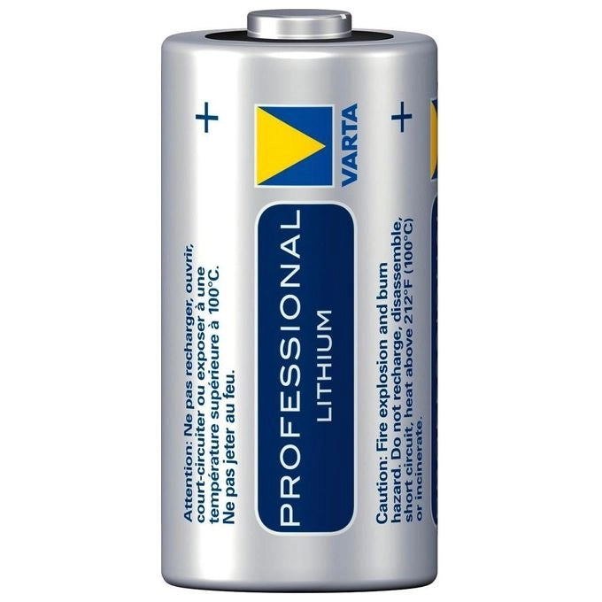 Varta CR123A-2 Professional Batteria Monouso CR123A Litio 3V 1600 mAh 2 pz colore Blu Argento