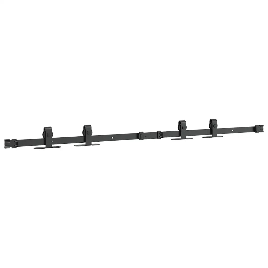 vidaXL Kit Anta Scorrevole per Armadio 122 cm in Acciaio al Carbonio