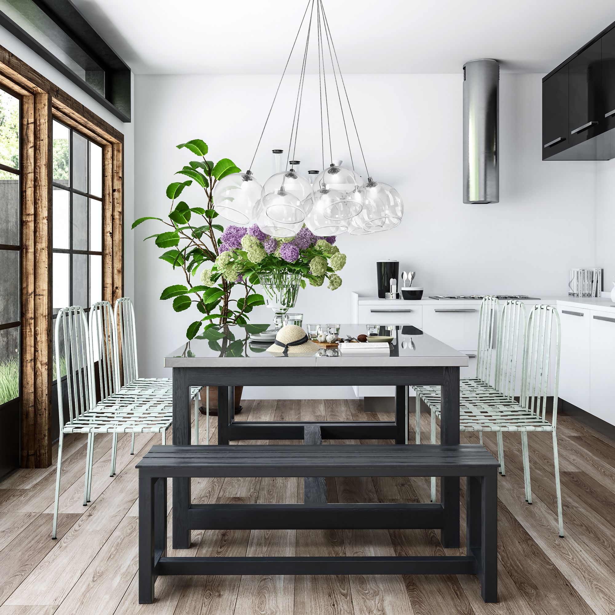 Lampada Da Soffitto Sfere In Vetro APP560-7CP