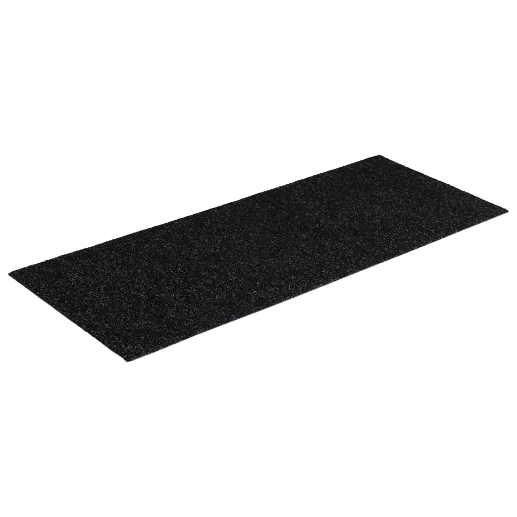 Tappetini per scale autoadesivi 15 pz 60x25 cm neri rettangolari 326914