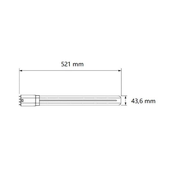2G11 LAMPADINA PL A LED 24W  LUCE NATURALE 4000K 3400LM BOT LIGHTING