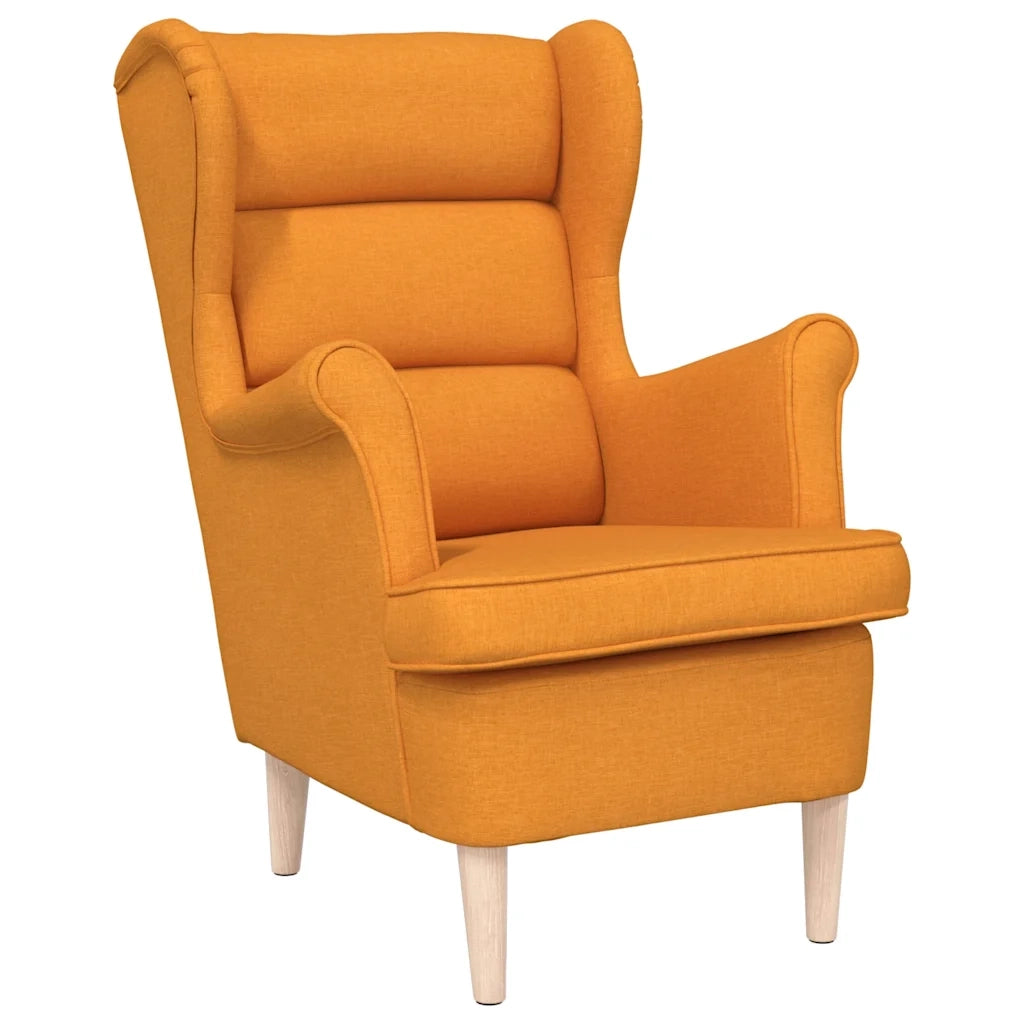 vidaXL Poltrona Giallo Scuro 74x84x100 cm in Tessuto