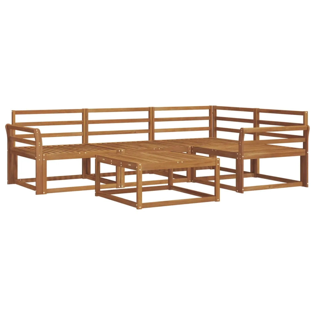 Set di divani da esterno 5 pcs Naturale