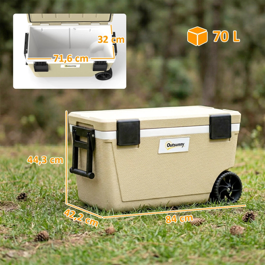 Thermobox Passiva 70L per Giardino ¨C Zephmum ¨C Grigio, Poliuretano, 70 Litri