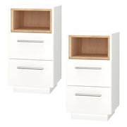 Vicco Comodini camera da letto Bianco 36 x 68 cm Set di 2