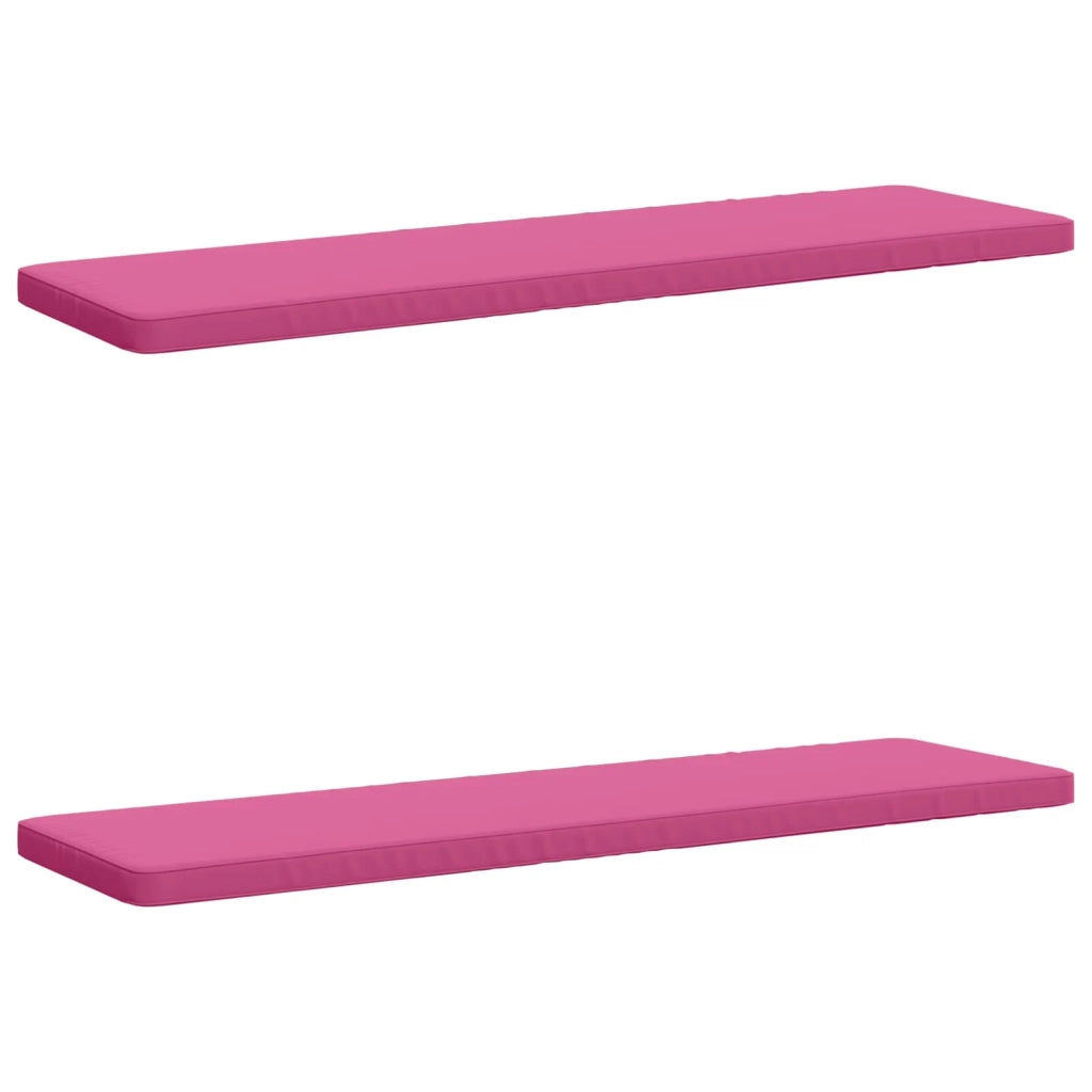 Cuscini per Panchina a 2 Pezzi VUGHT 2 pz 100% Poliestere Rosa 952145