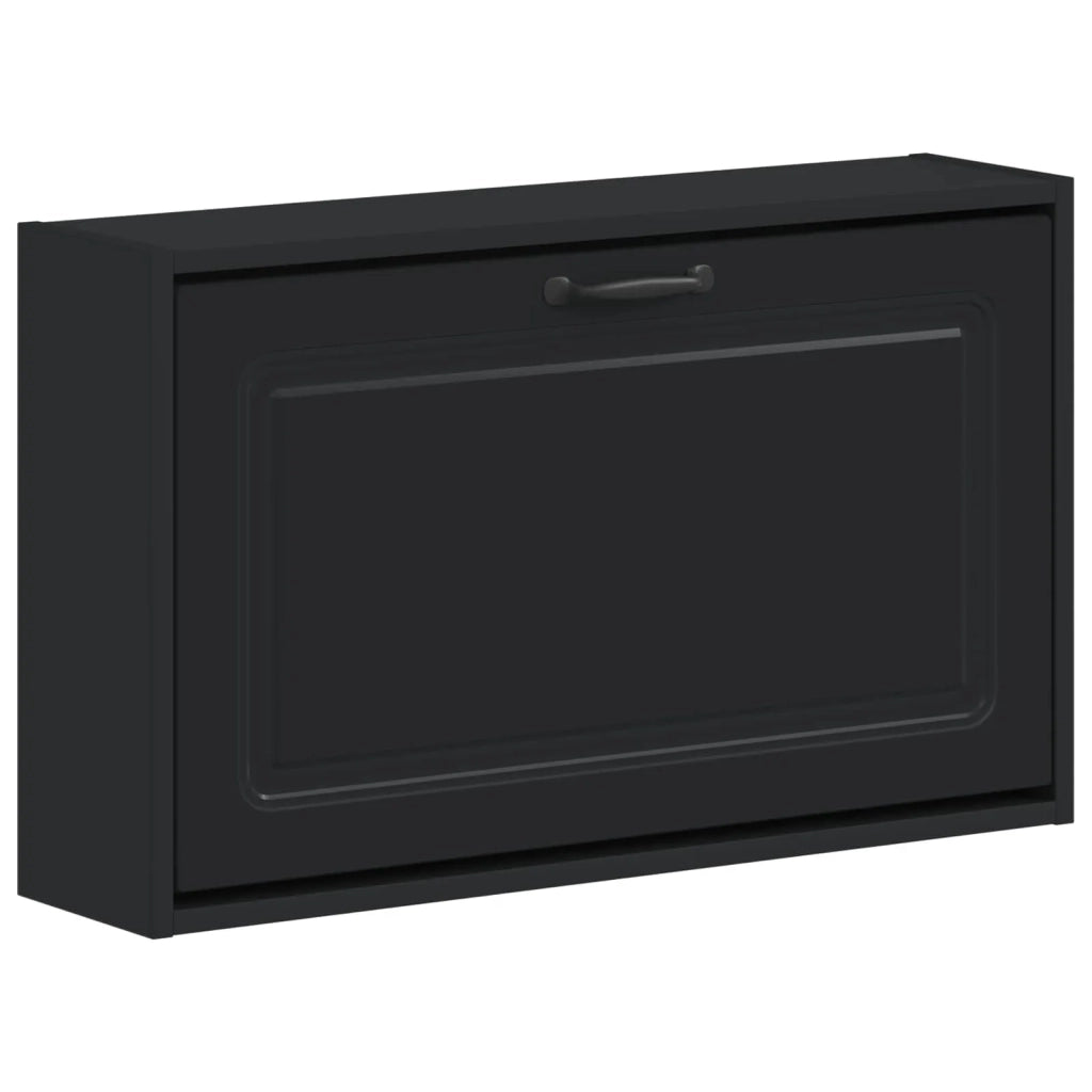 Mobiletto per Scarpe da Muro UTRECHT 71 x 17 x 43 cm Nero 897726