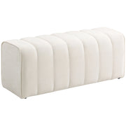Pouf imbottito per letto ¨C zephmum ¨C crema 110x40x44 cm