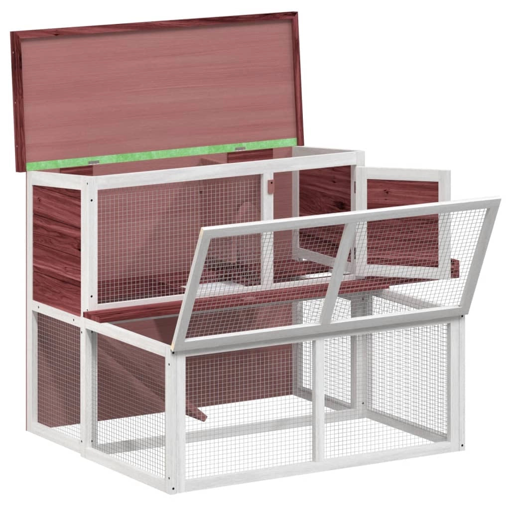 Gabbia Moka 102 x 90 x 84,5 cm in legno di pino massiccio marrone 02_0041950