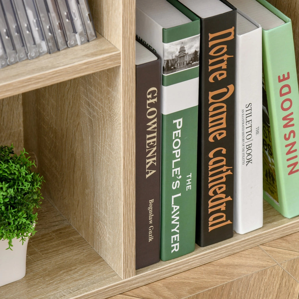 Libreria in Legno con 7 Ripiani ¨C Zephmum ¨C Roble 50x24x106 cm