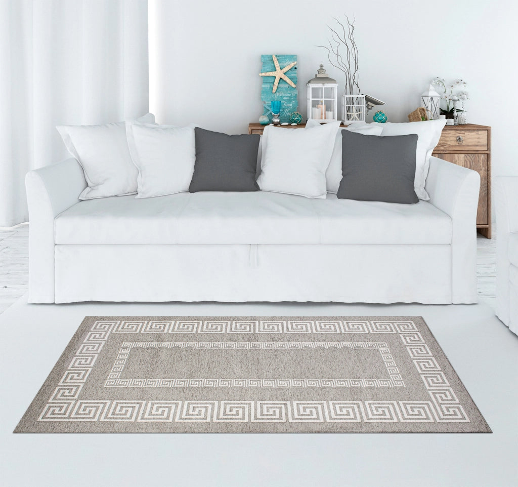 Tappeto Arredo Moderno Morbido in Ciniglia Ingresso Antiscivolo Prodotto Italiano  Soggiorno Camera Salotto Disegni Piazzati Cotone Varie Misure Grande Atena/Titaniogrigio - 65x220 cm