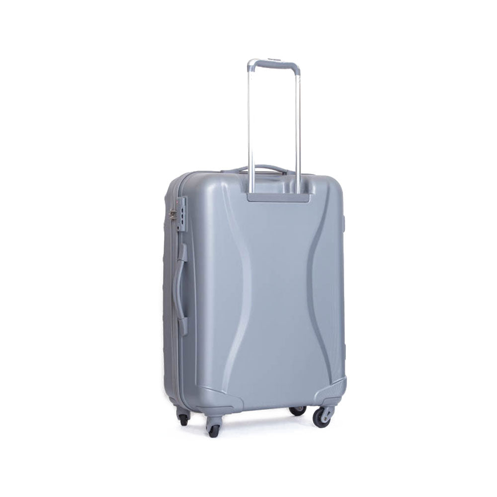 Trolley Valigia Media Rigida in ABS 4 Ruote TSA Ravizzoni Infinity Silver
