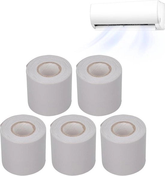 Tubo di Drenaggio Tappo di Sigillatura per Aria Condizionata Tubo in Rame Tubo in PVC Isolante Cintura di Legatura - Grigio - 60mm Larghezza