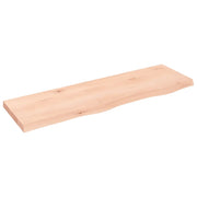 Piano Bagno 100x30x(2-4) cm in Legno Massello Non Trattato CFW3676228