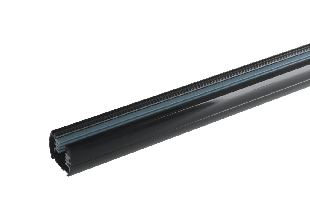 LED-TRACK-2M NERO BINARIO TRIFASE NERO INCLUSO TAPPI 4,3X3,5X200CM