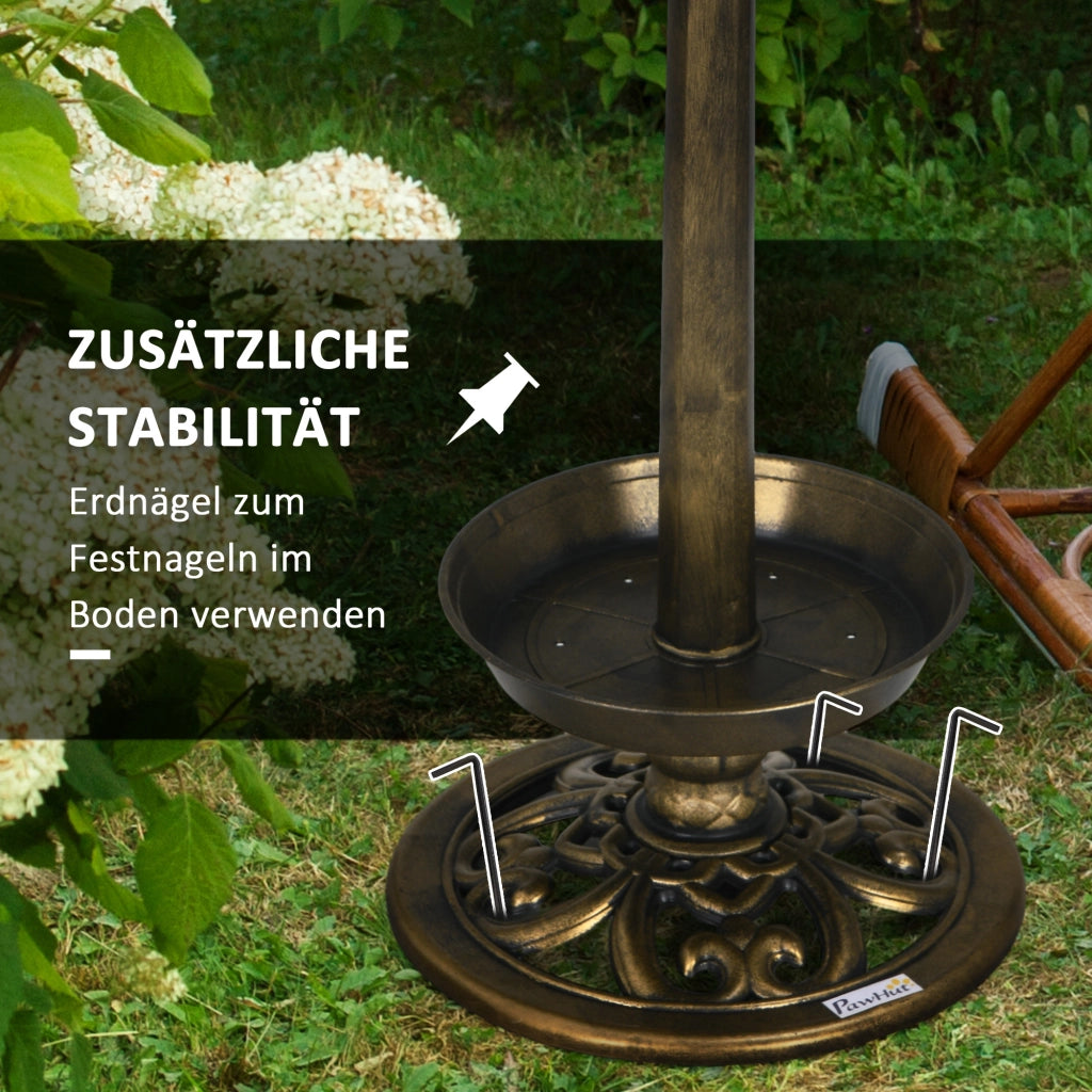 Vasca per uccelli casa per uccelli ¨C zephmum ¨C bronzo 50x50x110 cm