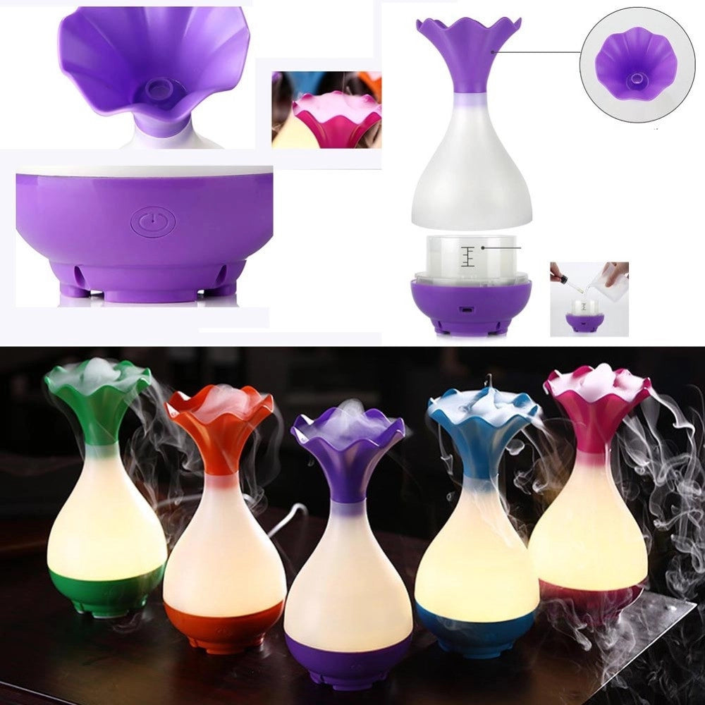 Trade Shop - Diffusore Per Ambiente Usb Vapore Profumo Casa A Led Olio Profumato Aromaterapia -