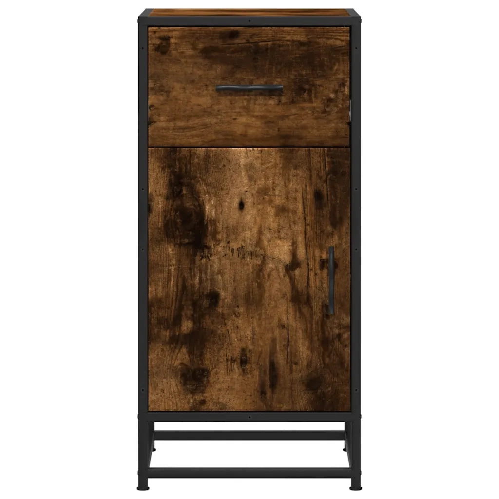 Credenza Rovere Fumo 35,5x35x76 cm in Truciolato 848961