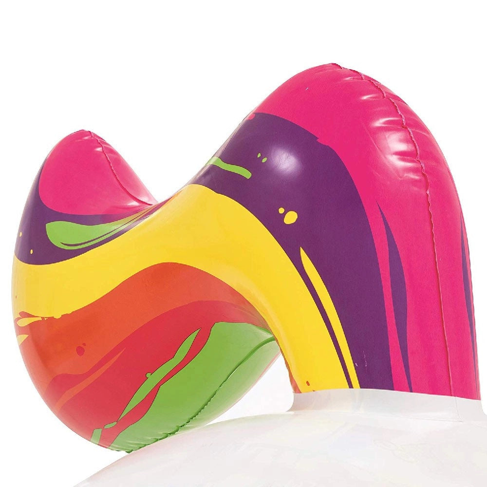 Trade Shop - Unicorno Fashion Cavalcabile Gigante 224 X 164 Cm Cavallo Arcobaleno -
