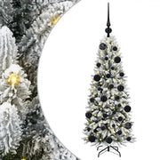 Albero di Natale | Decorazioni natalizie artificiale con 150 LED Bianco 120 cm