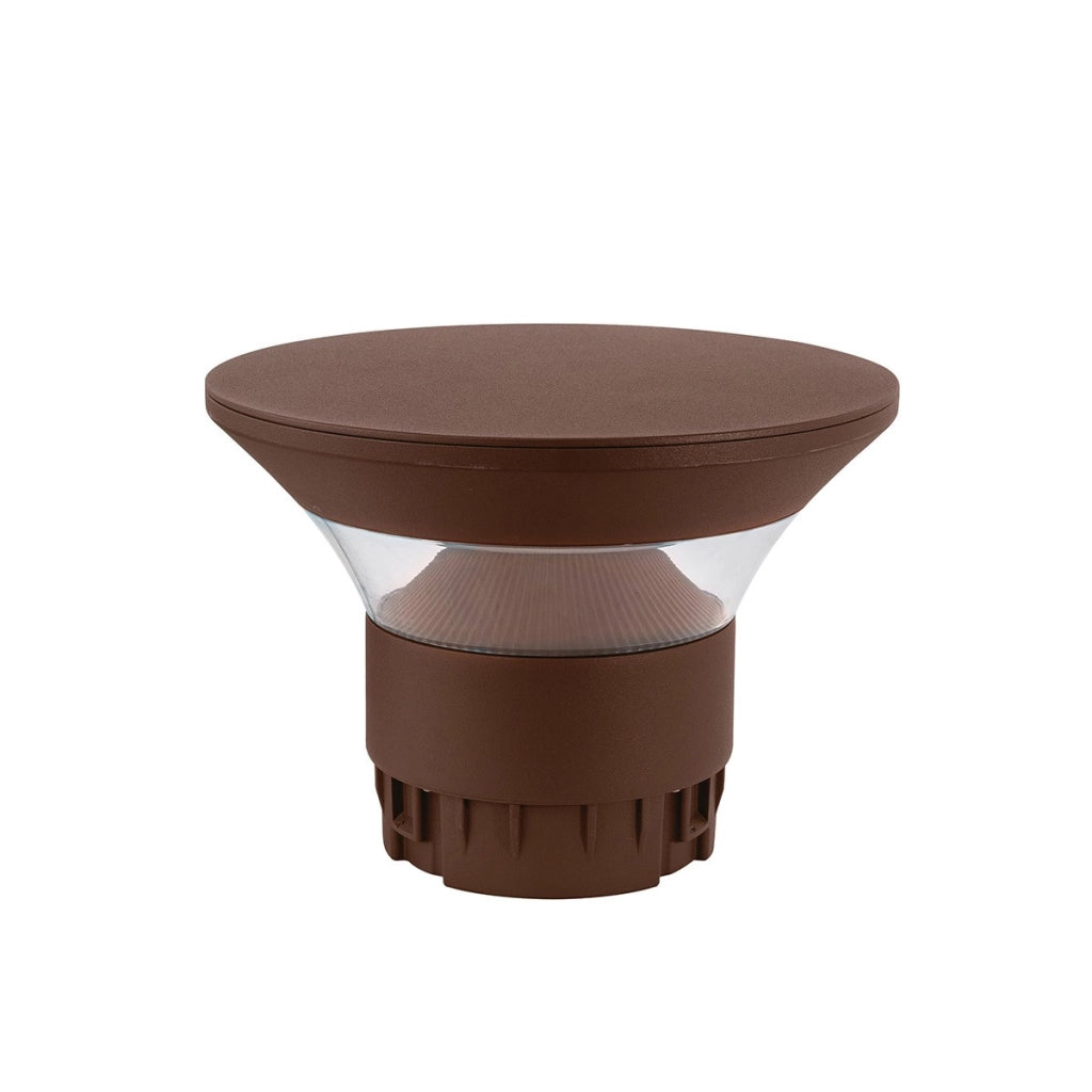 Paletto LED Diffuso GES2381 360° CCT 3000K/4000K/5000K IP65 in Alluminio Marrone Trattamento C4 - Gealuce