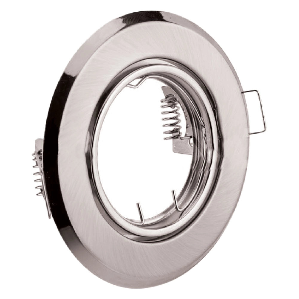 1cf portafaretto led orientabile metallo satinato diametro 93 x h.27 mm cod:ferx.8088926nlm