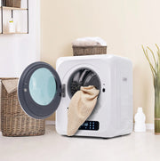 Asciugatrice a parete 3 kg; capacità effettiva 4 kg; 850 W; 6 programmi; LED; bianco